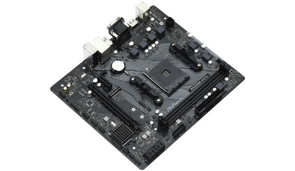 ASRock A520M-HVS (AM4/A520, 2*DDR4, PCIex16, D-Sub/HDMI, 4xSATAІІІ, M.2, GLan, 8ch, mATX) - 626621