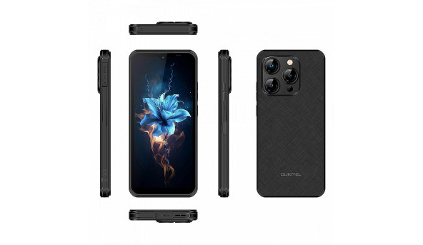 Смартфон Oukitel WP52 6.6" FHD+ /4GB/256GB MTK6100+ / 6500mAh / IP68 / 48+8Мп/NFC/ультратонкий/Black - 626786