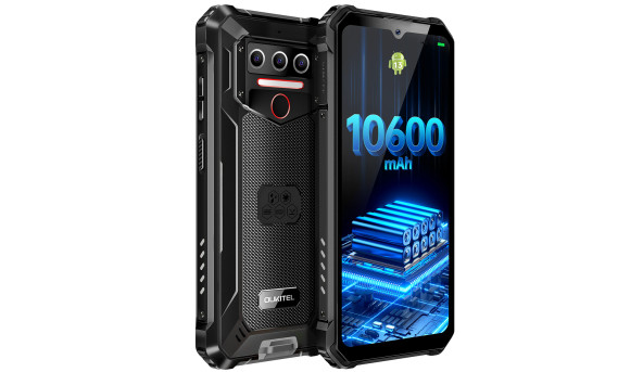 Смартфон Oukitel WP23 6.5“ HD+ /4GB/64GB/ MTK 6765 / 10600mAh / 13+5Мп / IP69K/ NFC / Black - 626787