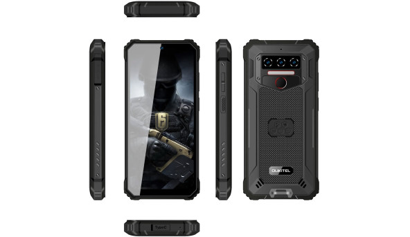 Смартфон Oukitel WP23 6.5“ HD+ /4GB/64GB/ MTK 6765 / 10600mAh / 13+5Мп / IP69K/ NFC / Black - 626787