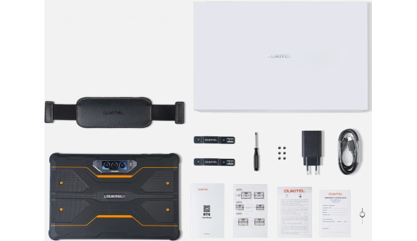 Планшет Oukitel RT8 11" FHD+ 6GB/256GB / G99 / 20000mAh / 48+32Мп / IP69K / LTE Orange - 626788