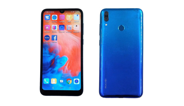 Смартфон Huawei Y7 2019 Qualcomm Snapdragon 450 3/32 GB 8/13+2 MP [IPS 6.26"] - Б/У