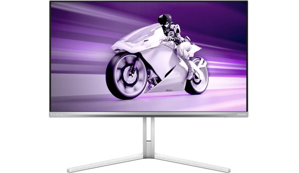 TFT 27" Philips 27M2N8500, QD-OLED, QHD, 360Hz, 0,3ms, 2xHDMI, DP, USB-hub, HAS, Pivot, колонки, біл