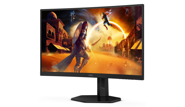 TFT 27" AOC CQ27G4X, вигнутий, VA, QHD, 180Hz, 0,5мс, 2хHDMI, DP, HAS, чорно-сірий - 627549
