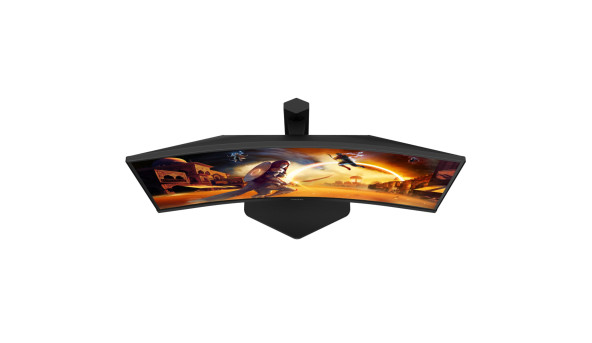 TFT 27" AOC CQ27G4X, вигнутий, VA, QHD, 180Hz, 0,5мс, 2хHDMI, DP, HAS, чорно-сірий - 627549