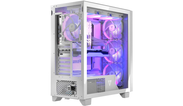 Корпус Modecom VOLCANO PERUN APEX ARGB MIDI WHITE 4x140mm fans USB 3.0x2+TYPE-C без БЖ ATX - 627683