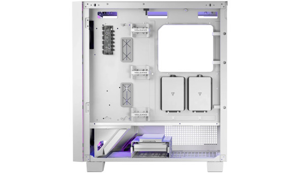 Корпус Modecom VOLCANO PERUN APEX ARGB MIDI WHITE 4x140mm fans USB 3.0x2+TYPE-C без БЖ ATX - 627683