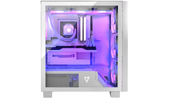 Корпус Modecom VOLCANO PERUN APEX ARGB MIDI WHITE 4x140mm fans USB 3.0x2+TYPE-C без БЖ ATX - 627683