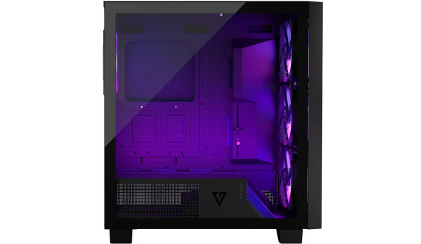 Корпус Modecom VOLCANO PERUN APEX ARGB MIDI BLACK 4x140mm fans USB 3.0x2+TYPE-C без БЖ ATX - 627684