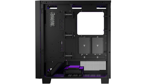 Корпус Modecom VOLCANO PERUN APEX ARGB MIDI BLACK 4x140mm fans USB 3.0x2+TYPE-C без БЖ ATX - 627684
