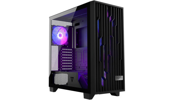 Корпус Modecom VOLCANO PERUN APEX ARGB MIDI BLACK 4x140mm fans USB 3.0x2+TYPE-C без БЖ ATX
