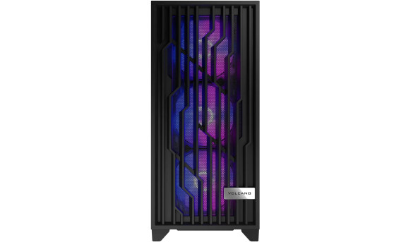 Корпус Modecom VOLCANO PERUN APEX ARGB MIDI BLACK 4x140mm fans USB 3.0x2+TYPE-C без БЖ ATX - 627684