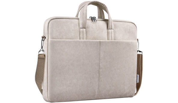 Сумка для ноутбука 15.6'' Defender Solid шкіра, бежевий, кишеня - 627688