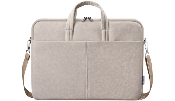 Сумка для ноутбука 15.6'' Defender Solid шкіра, кишеня, бежева