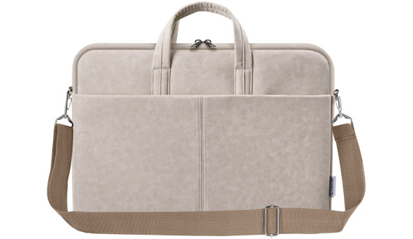 Сумка для ноутбука 15.6'' Defender Solid шкіра, бежевий, кишеня - 627688