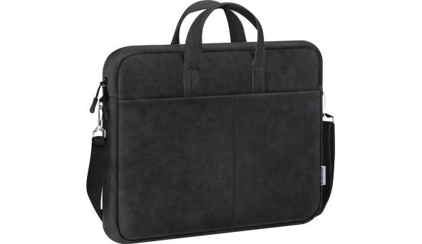 Сумка для ноутбука 15.6'' Defender PU шкіра, чорний, кишеня - 627689