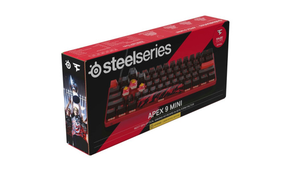 Клавіатура ігрова оптична SteelSeries Apex 9 TKL UA OptiPoint Mini Faze Clan - 627852