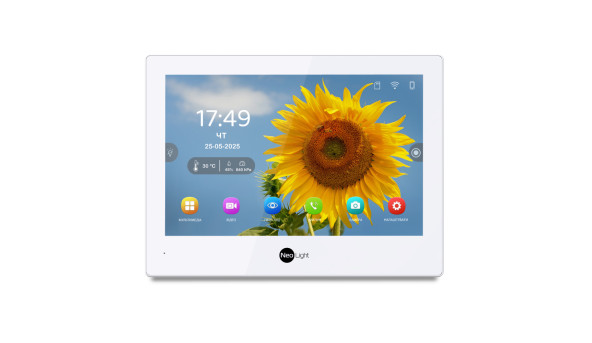 Гибридный видеодомофон 8" Neolight ALPHA Hybrid white с Wi-Fi