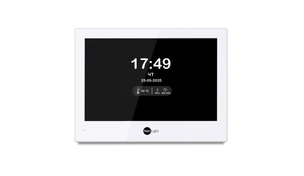 Комплект Neolight ALPHA Hybrid HD KIT Silver: гібридний відеодомофон 8" з Wi-Fi та 2 Мп відеопанель - 628046