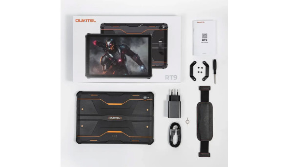Планшет Oukitel RT9 10.1" HD 6GB/256GB / T606 / 11000mAh / 16+16Мп / IP69K / LTE Black - 628170