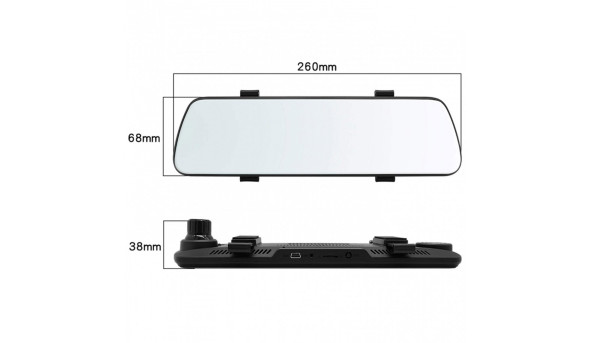 Відеореєстратор Aspiring Reflex 8 Dual FHD 2 camers (дзеркало заднього виду) - 628190