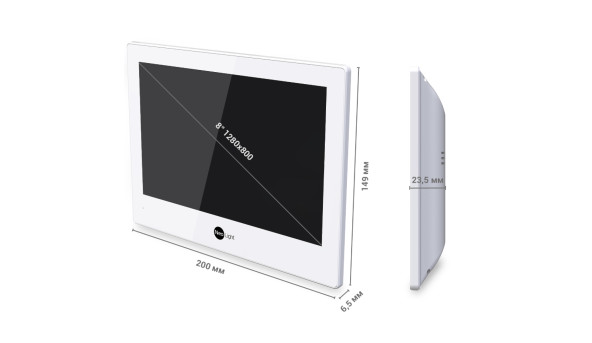 Комплект Neolight ALPHA Hybrid HD KIT SilverP: гибридный видеодомофон 8" с Wi-Fi и 2 Мп видеопанель - 628255