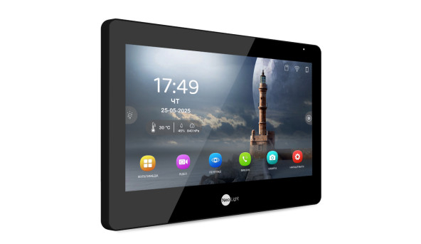 Комплект Neolight MEZZO Hybrid HD KIT B/Black: гібридний відеодомофон 10.1" з Wi-Fi та 2 Мп відеопанель - 628262