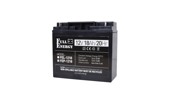 Комплект блок бесперебойного питания Full Energy BBG-1210/8 + аккумулятор 12В 18А·ч Full Energy FEP-1218 - 628269