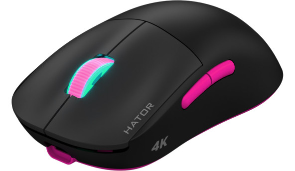 Мишка HATOR Quasar 2 Ultra 4K wireless black/pink - 628356