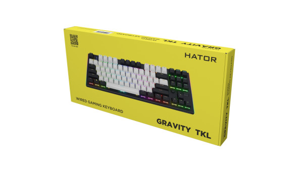 Клавіатура ігрова механічна HATOR Gravity TKL orange black - 628362