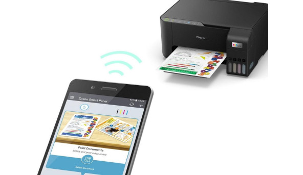 БФП А4 Epson Ink L3250 (33 стор/хв, 5760 x 1440 dpi, Wi-Fi, СБПЧ, чорний) Фабрика Друку - 628443
