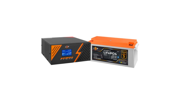 Комплект резервного питания LogicPower B1500 Black + литиевая (LiFePO4) батарея 2560Wh - 628450