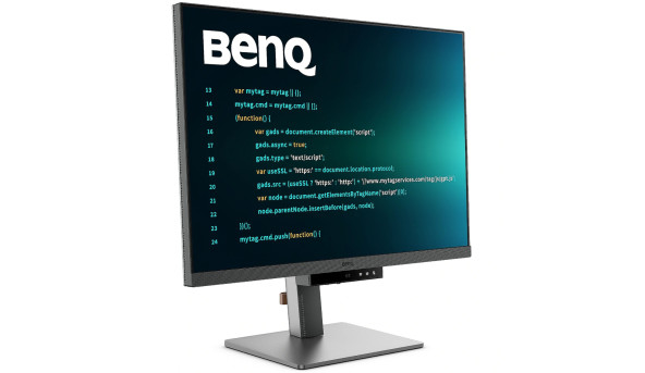 TFT 28.2" BenQ RD280U, IPS, 3840x2560, 3:2, USB-C, HDMI, DP, HAS, Pivot, колонки, металік-сірий - 628511