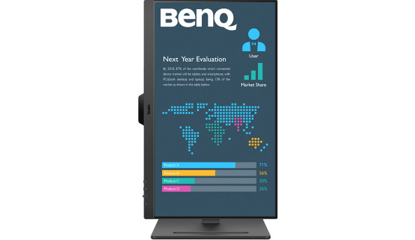 TFT 27" BenQ BL2790T, IPS, 100Гц, 2хHDMI, DP, HAS, колонки, чорний - 628512