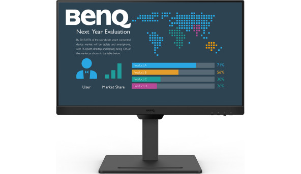 TFT 23.8" BenQ BL2490T, IPS, 100Гц, 2хHDMI, DP, HAS, колонки, чорний
