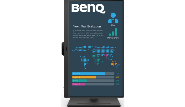 TFT 23.8" BenQ BL2490T, IPS, 100Гц, 2хHDMI, DP, HAS, колонки, чорний - 628513