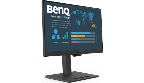 TFT 23.8" BenQ BL2490T, IPS, 100Гц, 2хHDMI, DP, HAS, колонки, чорний - 628513