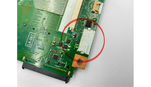 Материнська плата для ноутбука Acer Aspire ES1-572 i3-6100U SR2EU (LA-D671P) Б/В - 628665