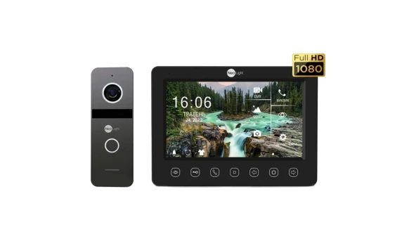 Комплект видеодомофона Neolight NeoKIT FHD Pro B/GRAPHITE (KAPPA + HD + SOLO FHD)