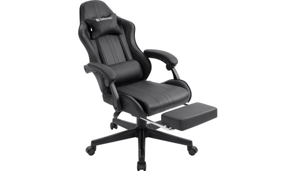 Крісло ігрове Defender Azure поліуретан 50мм, Клас 4, Black - 628863
