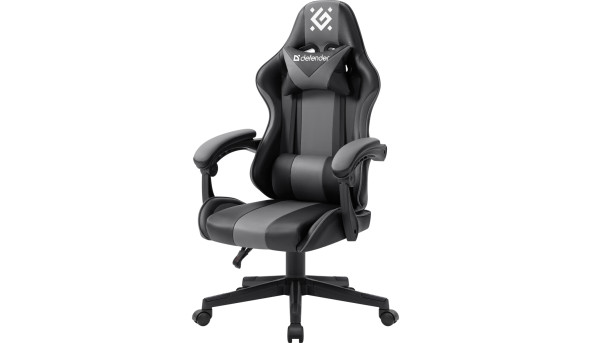 Крісло ігрове Defender Cosmic поліуретан 50мм, Клас 4, Black/Gray - 628865