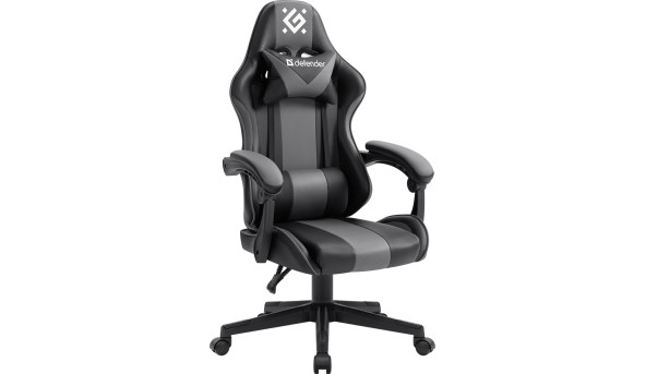 Крісло ігрове Defender Cosmic поліуретан 50мм, Клас 4, Black/Gray - 628865