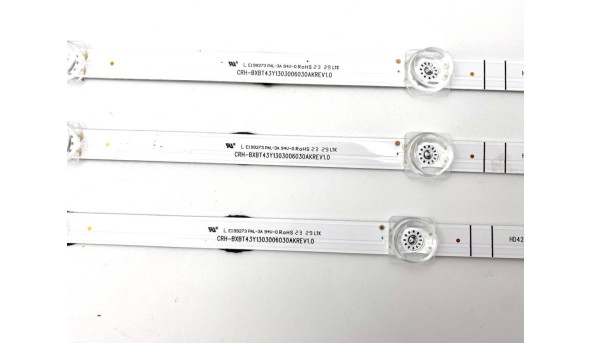 LED подсветка снята с телевизора HISENSE 43A6BG (CRH-BXBT43Y1303006030AKREV1.0 HD425Y1U71 T0L1 SVH430AG8) Б/У