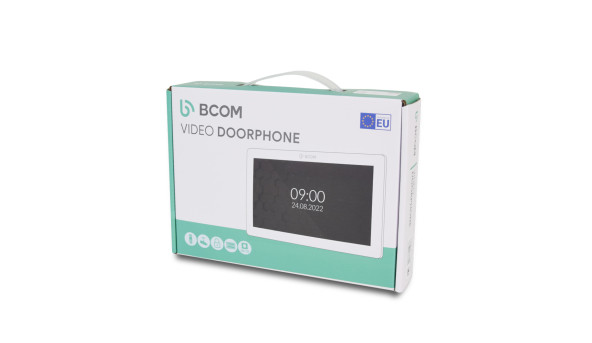 Відеодомофон 7" BCOM BD-770FHD White + Відеопанель Tantos Triniti FHD - 629526