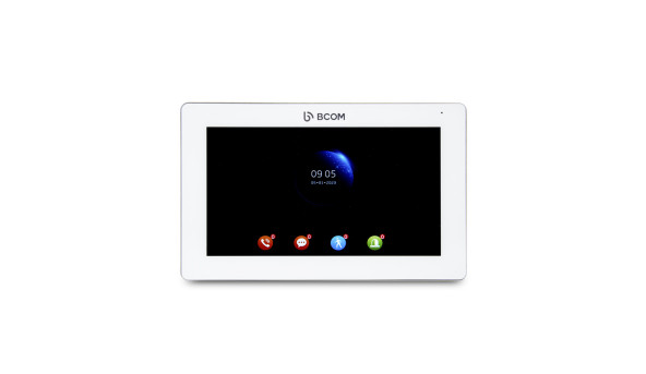 Відеодомофон 7" BCOM BD-770FHD White + Відеопанель Tantos Triniti FHD - 629526