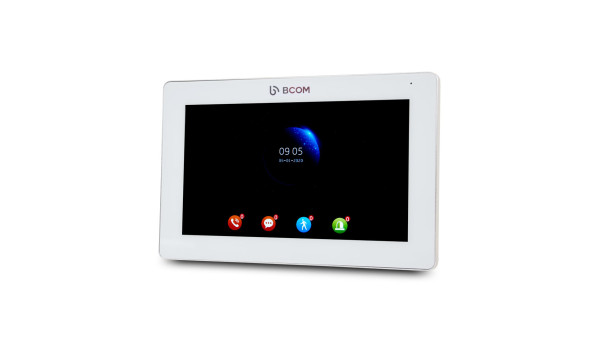Відеодомофон 7" BCOM BD-770FHD White + Відеопанель Tantos Triniti FHD - 629526