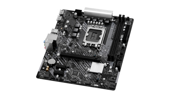 ASRock B760M-H2/M.2 (1700/B760, 2*DDR5, 1xPCIex16, 4xSATAІІІ, 2xM.2, GLan, 7.1ch, mATX) - 629555