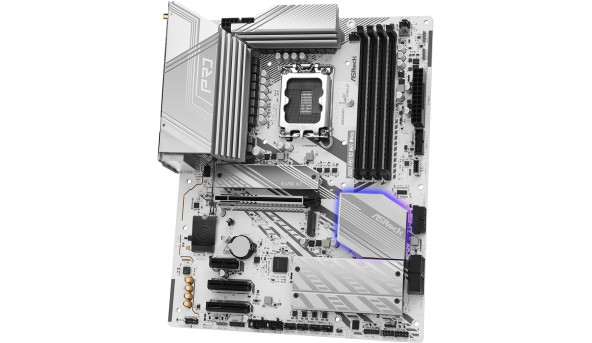 AsRock Z890 PRO RS WIFI WHITE (1851/Z890, 4*DDR5, PCIex16, HDMI/DP/TB4, 4xSATA, 4xM.2, 2.5Glan, 7.1c - 629561