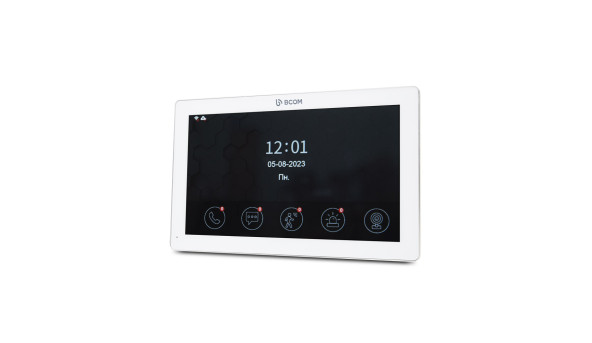 Видеодомофон 10" BCOM BD-1070FHD White + Видеопанель Tantos Triniti FHD - 629624