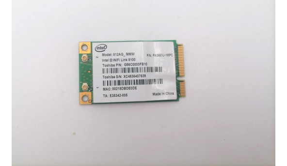 Адаптер wi-fi для ноутбука Toshiba Satellite A300 A300D A305 A305D 512AG_MMW Б/У